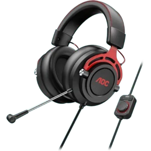 AOC GH300 USB Gaming Headset: RGB-LED, Detachable Mic, 50mm Drivers, 7.1 Surround Sound
